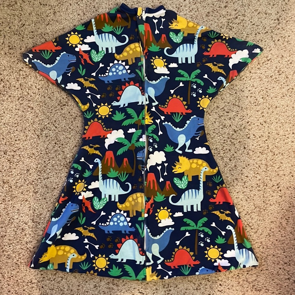 Small Zipadee-zip sleep sack in dinosaur print